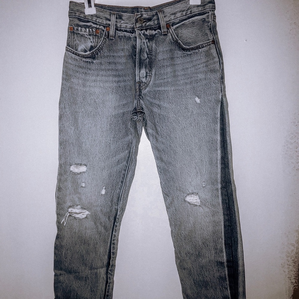 Levi HighWaisted ButtonFly Jeans twotone Boyfriend